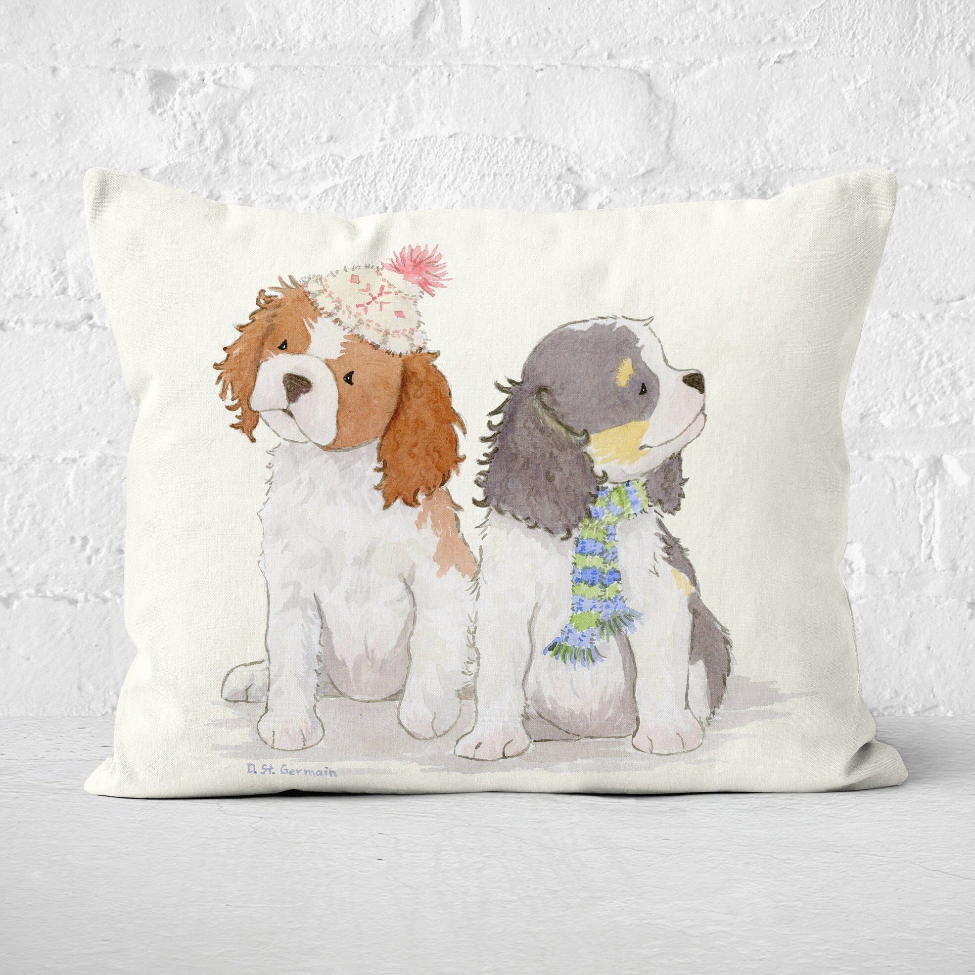 Cavalier King Charles Spaniel Throw Pillow cover