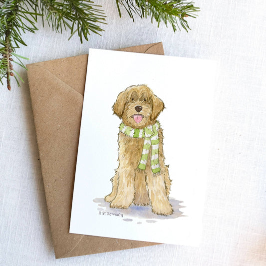 Doodle Christmas Card Set, Labradoodle Card, Doodle Lover, Doodle Gifts, Dog Lover Card, Golden Doodle Card, Irish Doodle Card Cute Dog Card