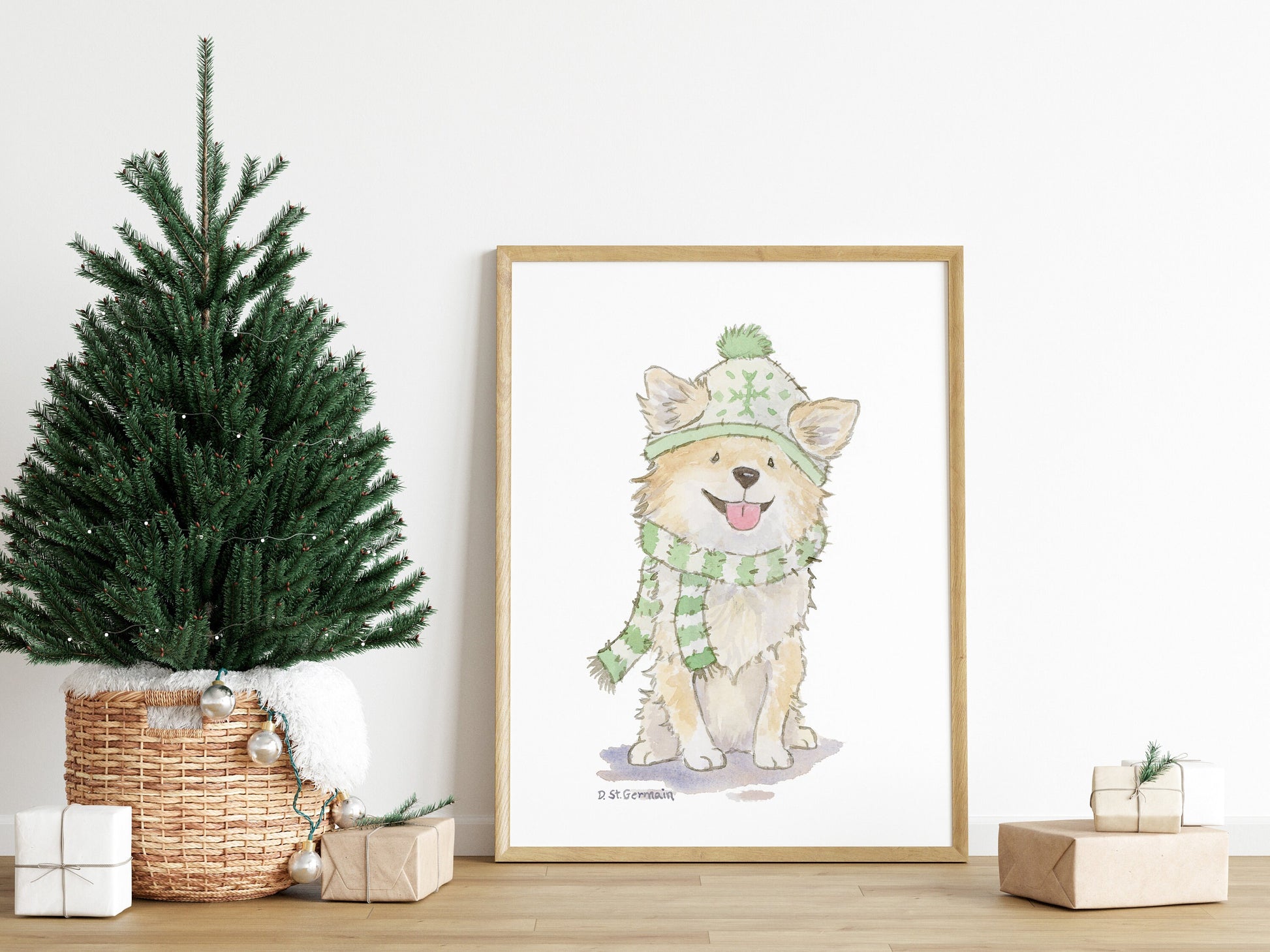 Chihuahua Holiday Art Print