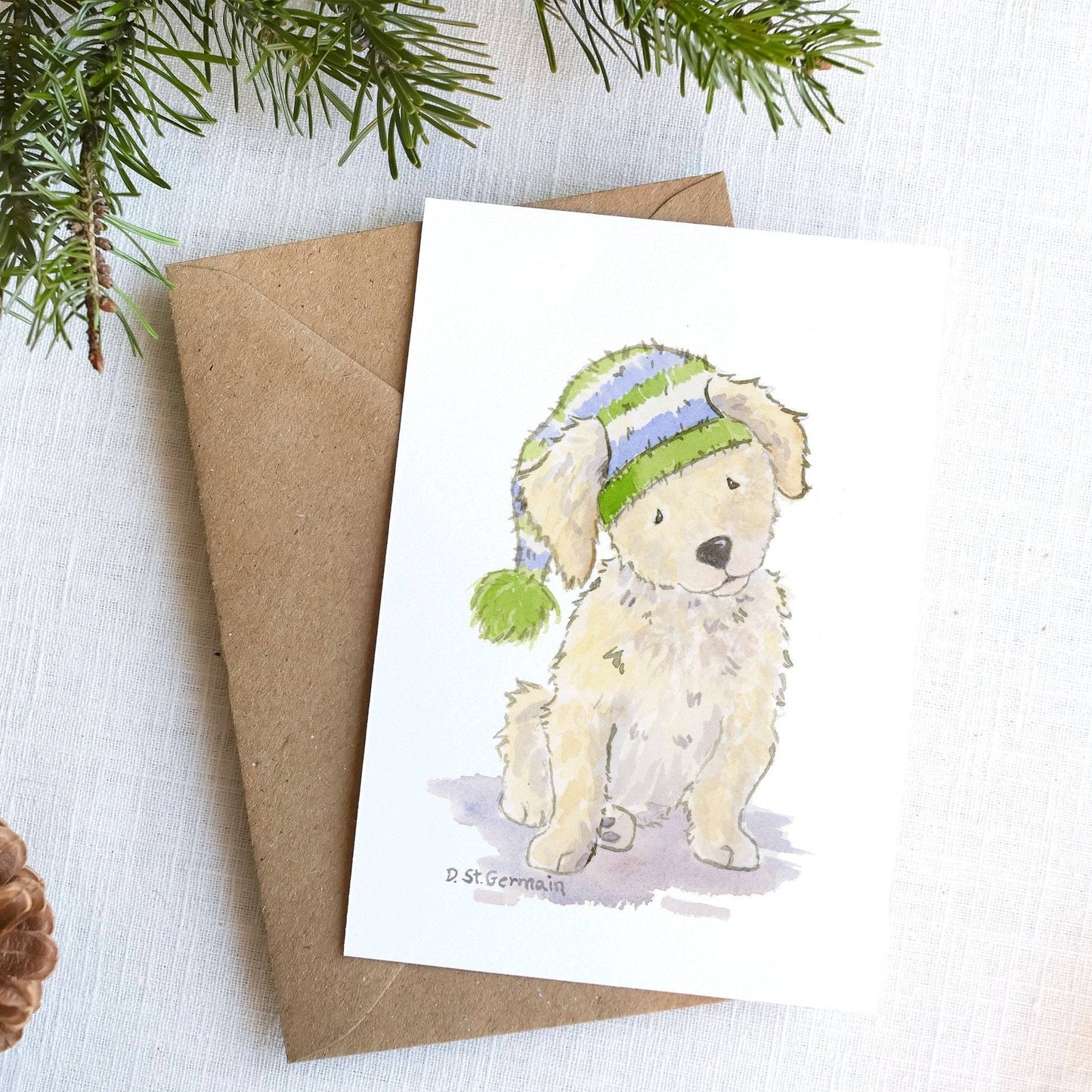 Doodle Christmas Card Set, Golden Doodle Holiday Card, Golden Retriever Card, Cockapoo Christmas Card, Labradoodle Card, Cute Dog Lover Card