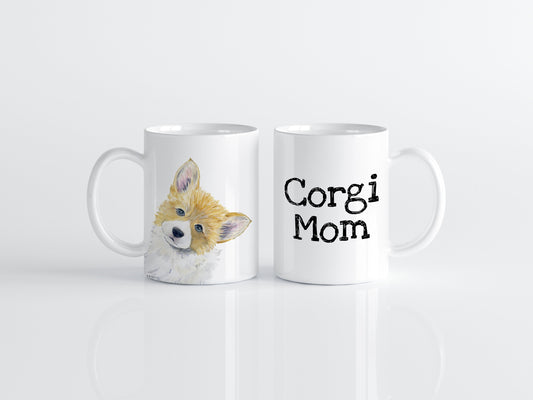 Corgi Mug, Welsh Corgi Mug, Corgi Corgi Mom Mug, Personalized Corgi Gift, Dog Mug, Dog Lover Gift, Dog Art Mug, Gift For Corgi Lovers