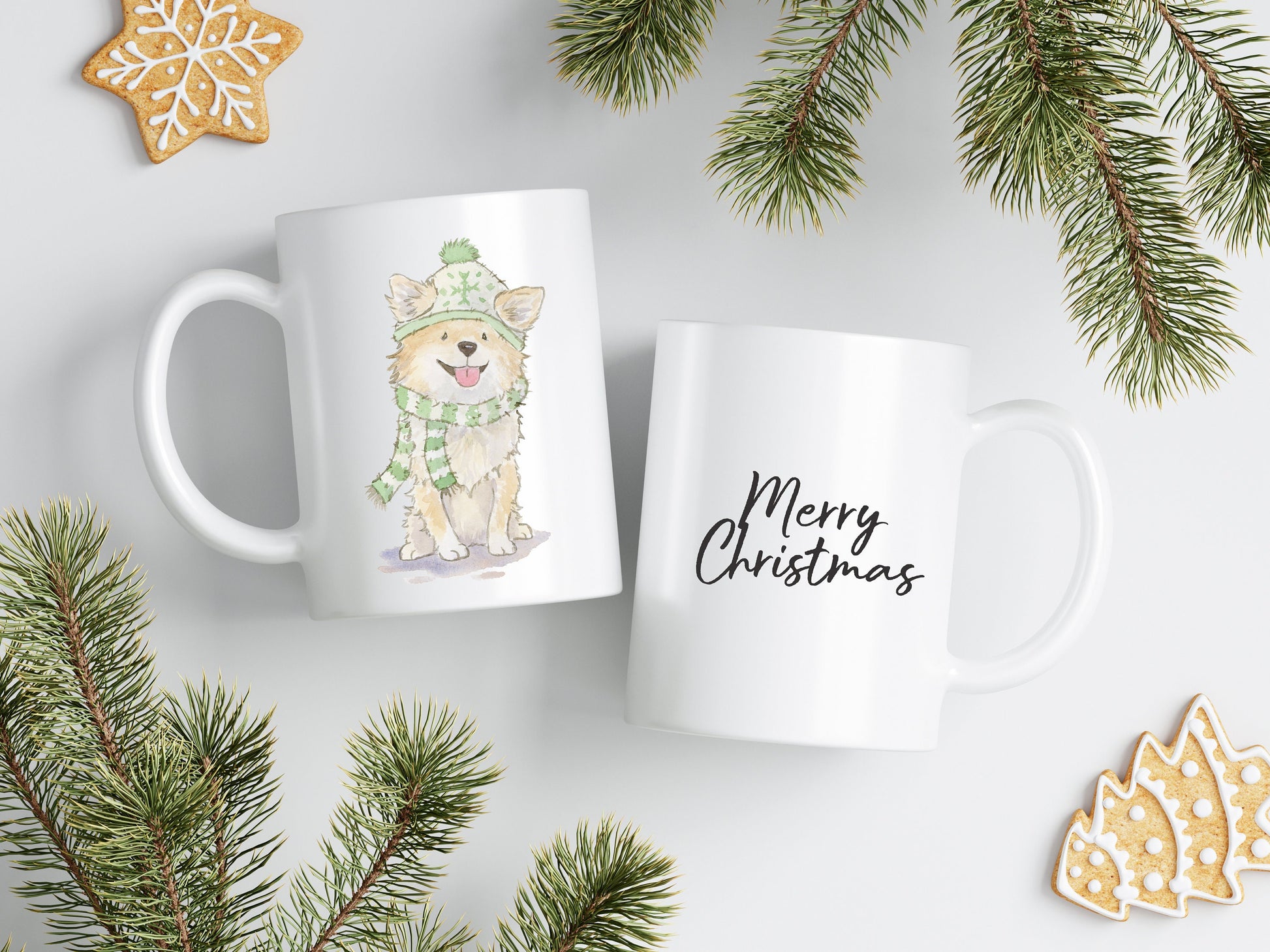 Holiday Chihuahua Mug, Chihuahua Gift, Long Haired Chihuahua, Dog Mom Gift, Personalized Mug, Christmas Chihuahua, Custom Dog Lover Gift