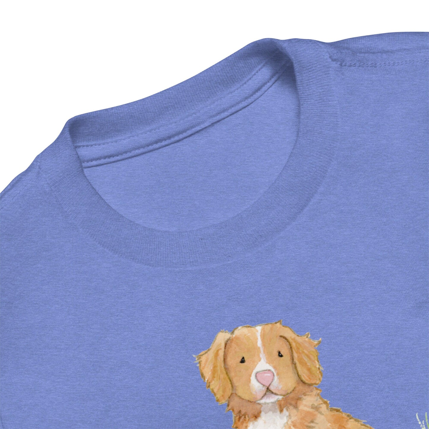 Nova Scotia Duck Tolling Retriever Toddler Tee, Kids Toller Tee, Gift for Toller Lover, Watercolor Dog Tee, Cute Toller Tee, Dog Lover Gift