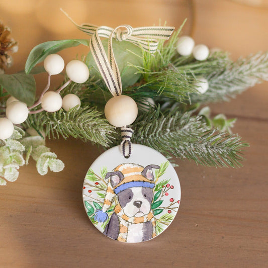 Boston Terrier Ornament, Custom Dog Lover Gift