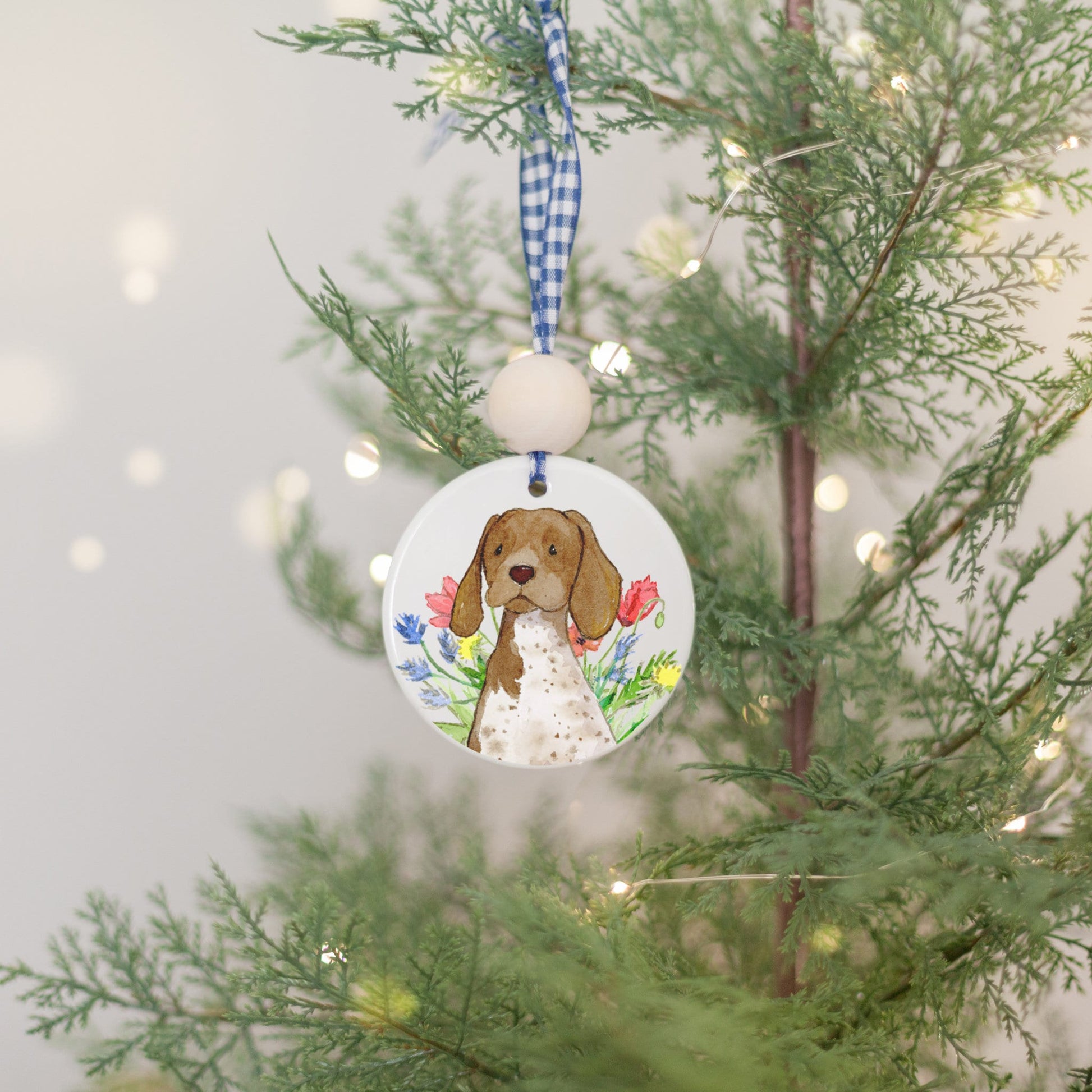 German Shorthaired Pointer Ornament, Personalized Gift for Dog Lovers