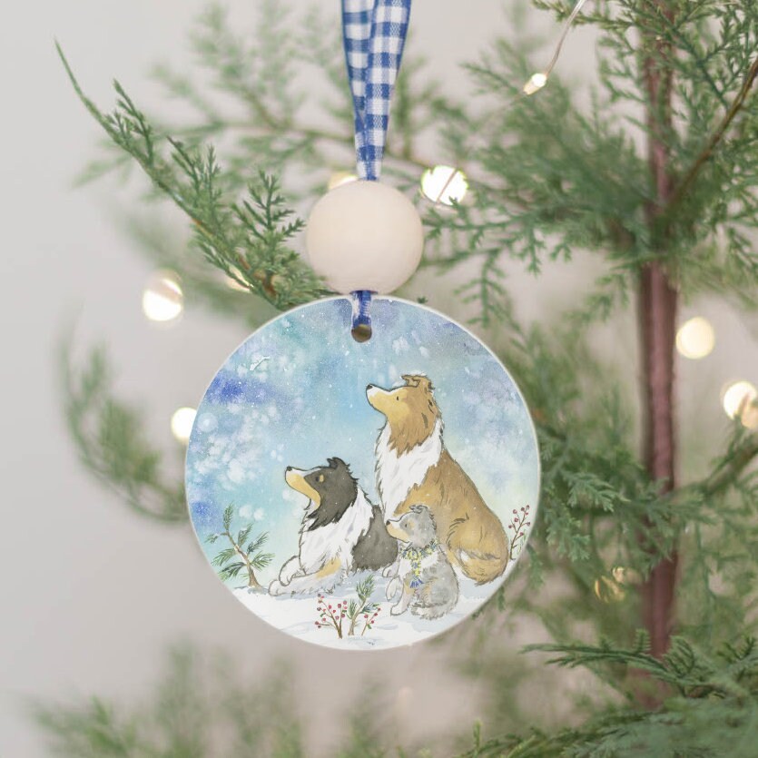 Shetland Sheepdog Ornament, Gift for Sheltie Lovers