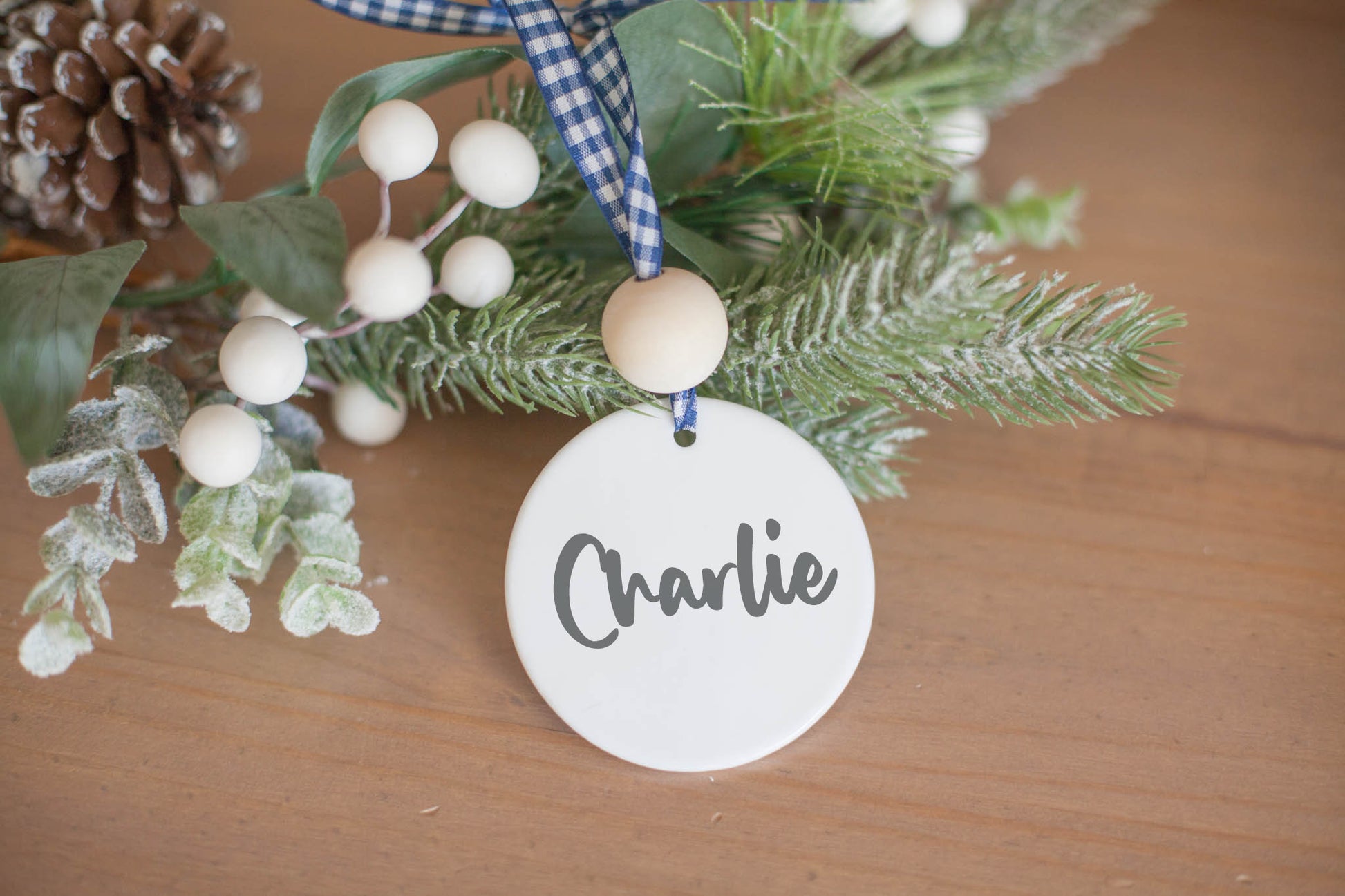 Bernese Mountain Dog Ornament, Personalized Gift for Dog Lovers