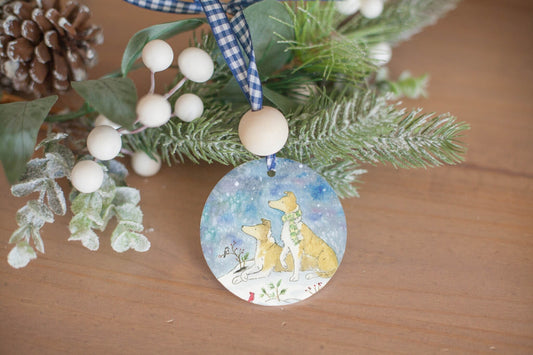 Smooth Collie Ornament, Gift For Collie Lovers