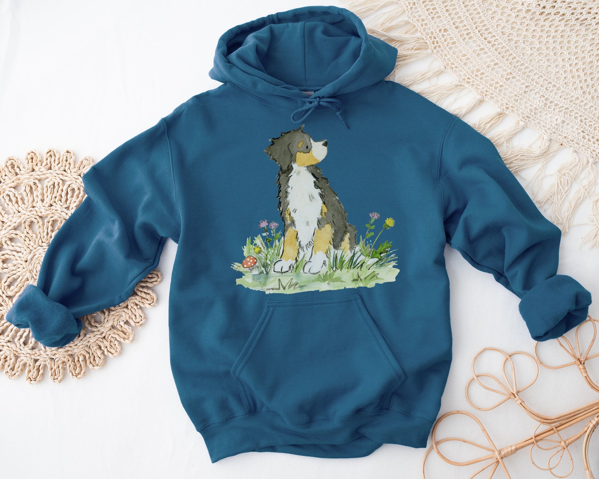 Bernese Mountain Dog Hoody, Gift For Berner Lovers