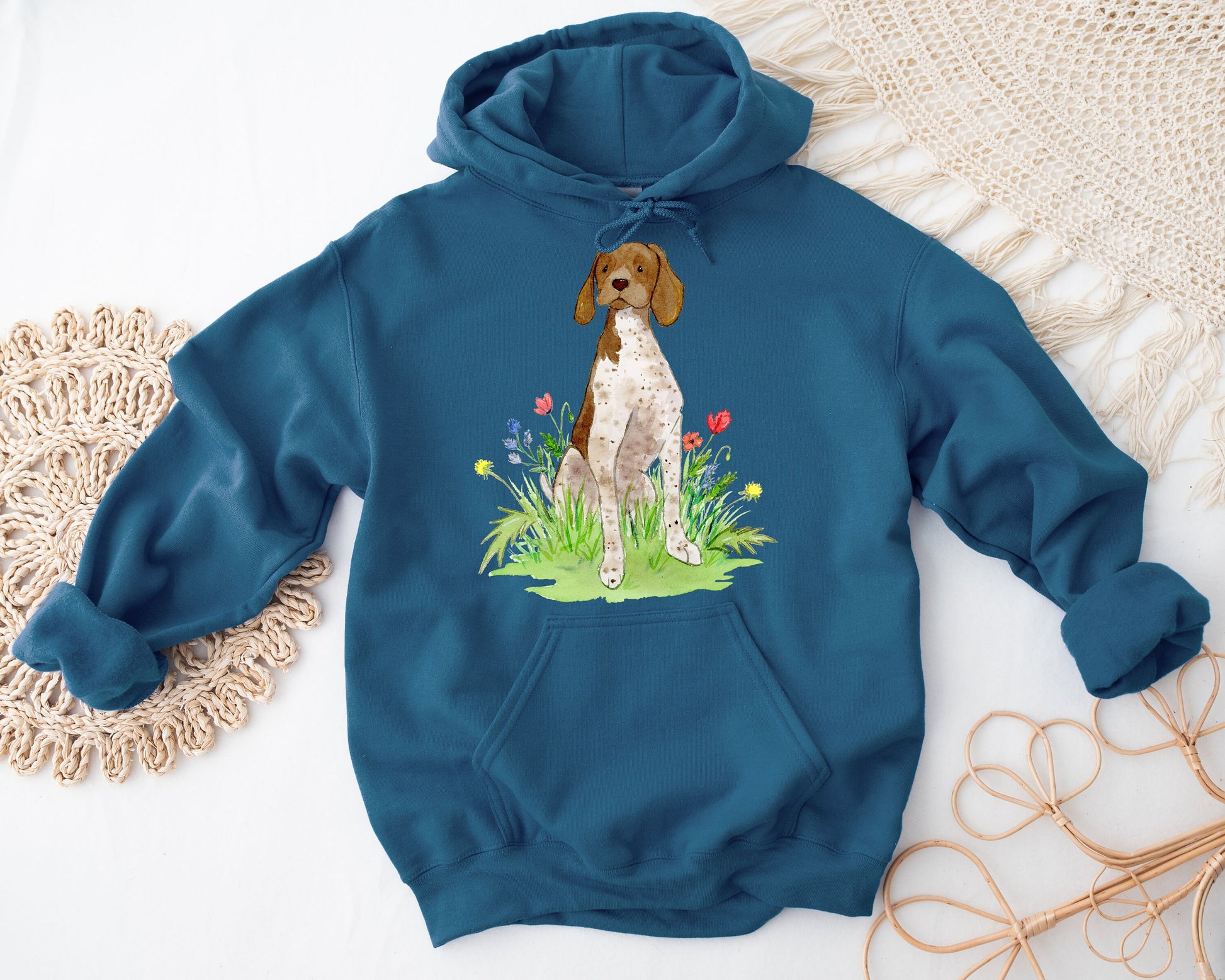 Pointer Hoodie, Pointer Sweatshirt, German Shorthaired Pointer, Pointer Gift, GSP Lover, Dog Lover Gift, Dog Mom Gift, Cute Dog, Pointer Mom