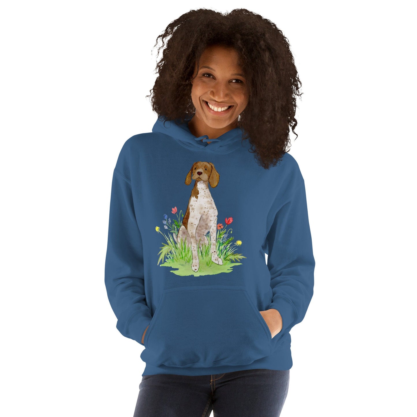 Pointer Hoodie, Pointer Sweatshirt, German Shorthaired Pointer, Pointer Gift, GSP Lover, Dog Lover Gift, Dog Mom Gift, Cute Dog, Pointer Mom